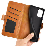 EIDERWOOD Motorola Moto G55 Wallet Flip Cover - i læder m. Pung - Brun