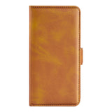 EIDERWOOD Motorola Moto G55 Wallet Flip Cover - i læder m. Pung - Brun