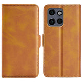 EIDERWOOD Motorola Edge 50 Neo Wallet Flip Cover - i læder m. Pung - Gul