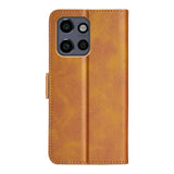 EIDERWOOD Motorola Edge 50 Neo Wallet Flip Cover - i læder m. Pung - Gul