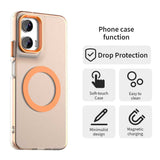 EIDERWOOD Motorola Moto G35 5G Hybrid Plast Bagside Cover - MagSafe Kompatibel - Gennemsigtig / Orange