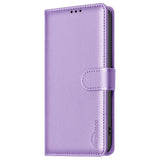 Samsung Galaxy A36 (5G) BINFEN Vegansk Læder Flip Cover - RFID Blokering - Kortholder - Ståfunktion - Lilla