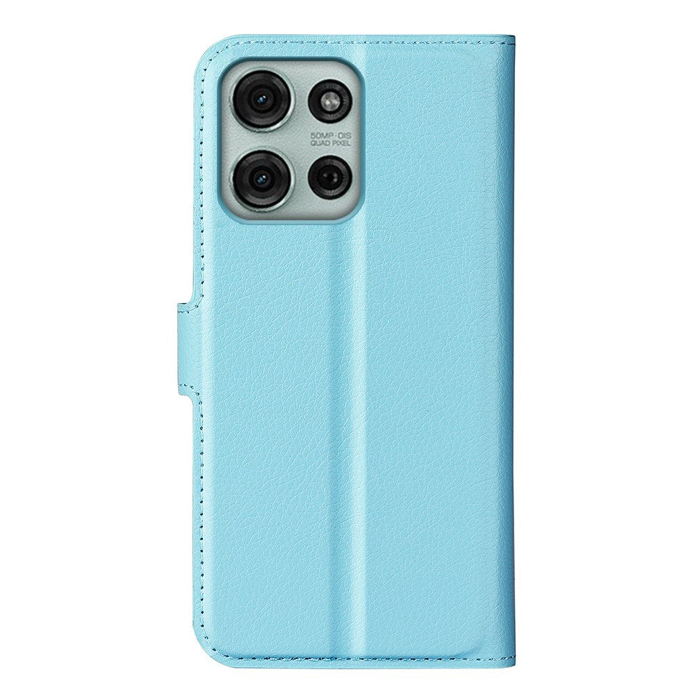 EIDERWOOD - Motorola Moto G75 (5G) - Kunstlæder Flip Cover m. Kortholder & Ståfunktion - Blå