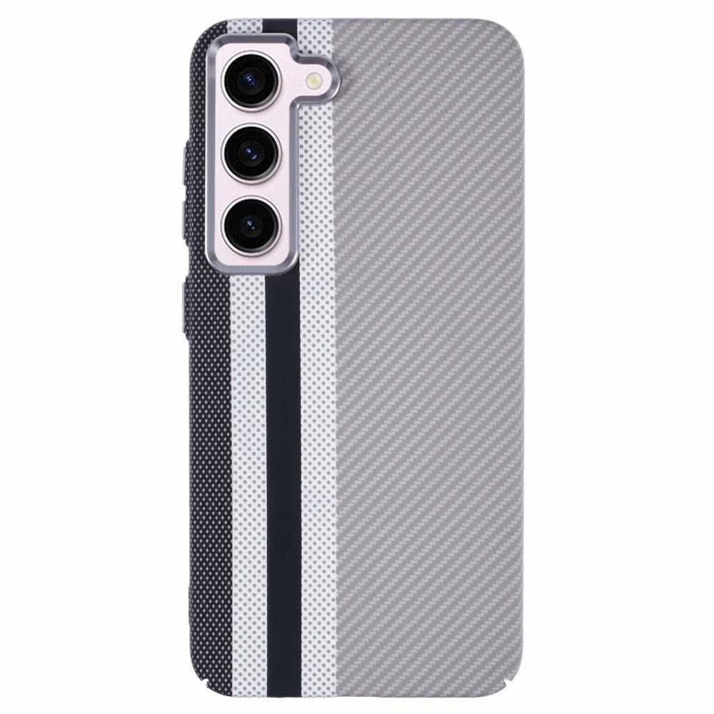 EIDERWOOD - Mønstret Carbon Cover - Samsung Galaxy S23 - MagSafe Kompatibel - Grey Stripes