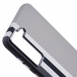 EIDERWOOD - Mønstret Carbon Cover - Samsung Galaxy S23 - MagSafe Kompatibel - Grey Stripes