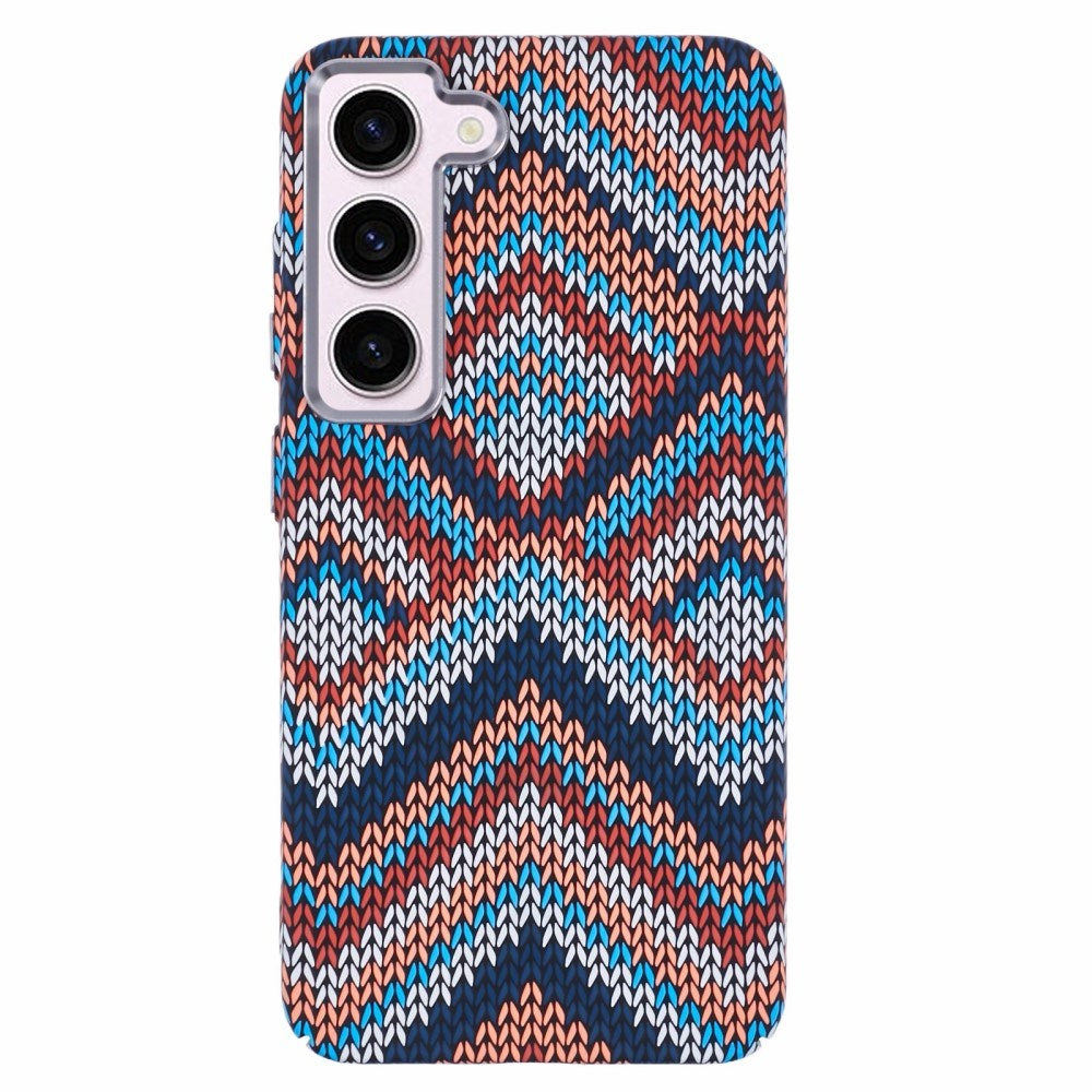 EIDERWOOD - Mønstret Carbon Cover - Samsung Galaxy S23 - MagSafe Kompatibel - Retro Pattern