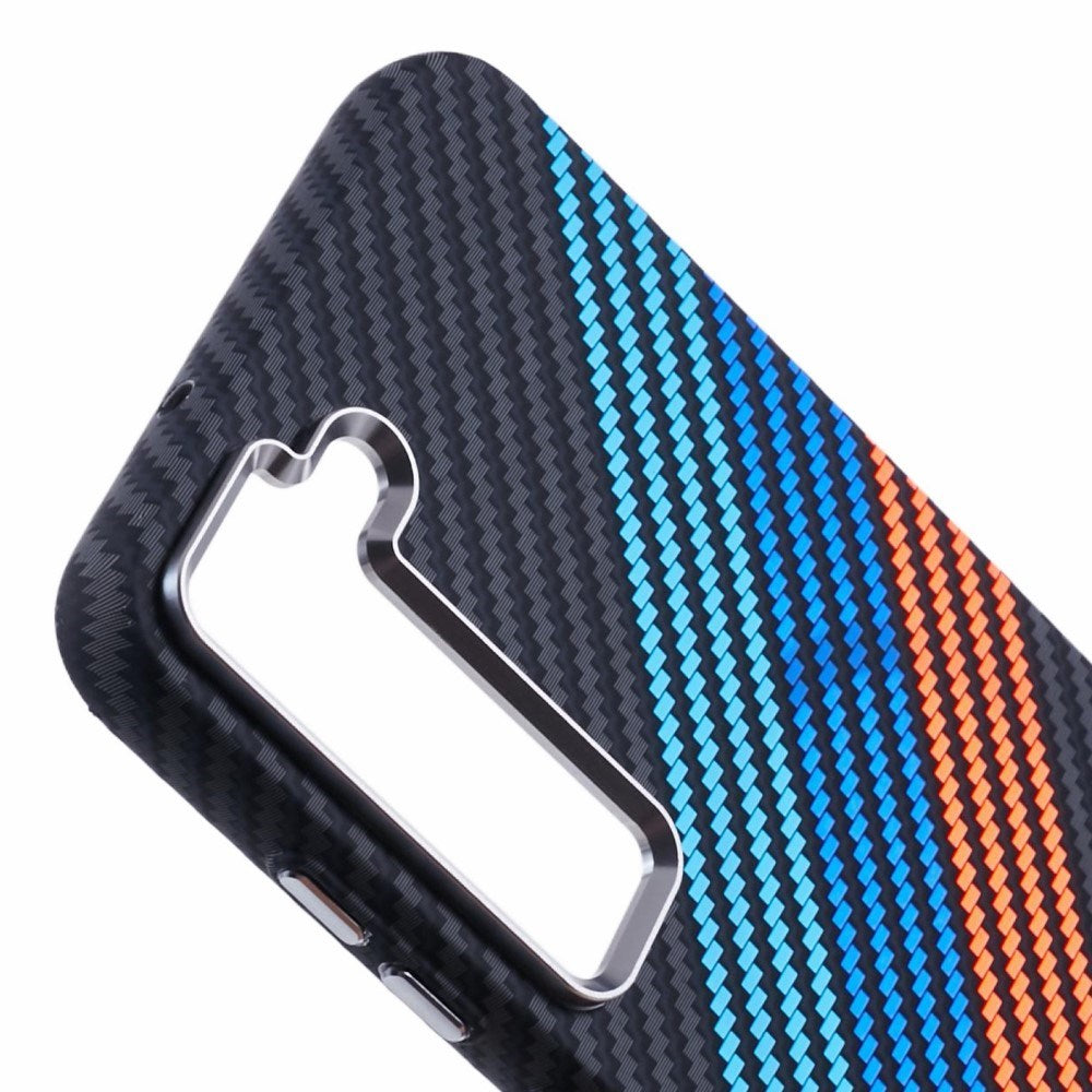 EIDERWOOD - Mønstret Carbon Cover - Samsung Galaxy S23 - MagSafe Kompatibel - Colorful Stripes