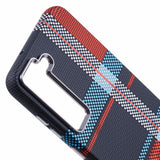 EIDERWOOD - Mønstret Carbon Cover - Samsung Galaxy S23 - MagSafe Kompatibel - Dark Checkered Pattern