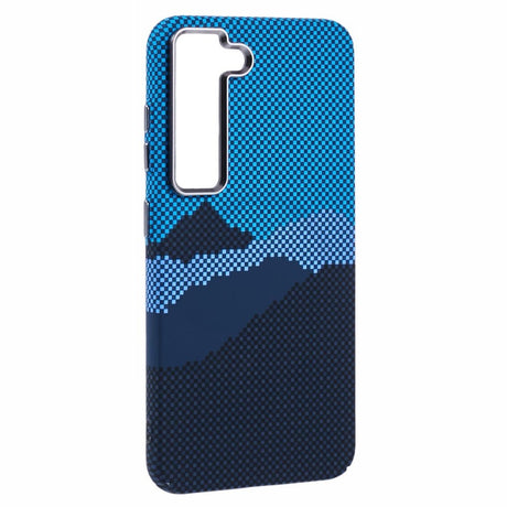 EIDERWOOD - Mønstret Carbon Cover - Samsung Galaxy S23 - MagSafe Kompatibel - Blue Peak