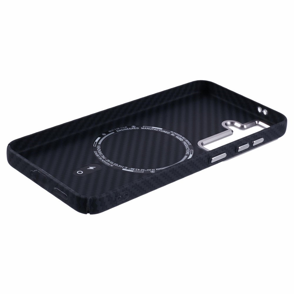 EIDERWOOD - Mønstret Carbon Cover - Samsung Galaxy S24 - MagSafe Kompatibel - Black