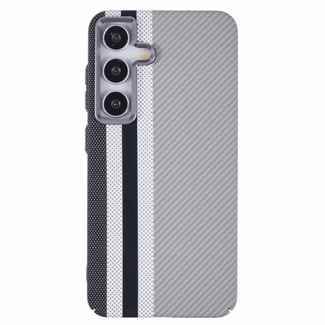 EIDERWOOD - Mønstret Carbon Cover - Samsung Galaxy S24 - MagSafe Kompatibel - Grey Stripes