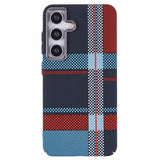 EIDERWOOD - Mønstret Carbon Cover - Samsung Galaxy S24 - MagSafe Kompatibel - Dark Checkered Pattern