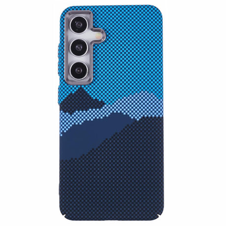 EIDERWOOD - Mønstret Carbon Cover - Samsung Galaxy S24 - MagSafe Kompatibel - Blue Peak