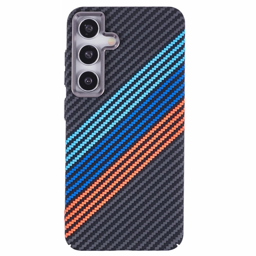 EIDERWOOD - Mønstret Carbon Cover - Samsung Galaxy S24 - MagSafe Kompatibel - Colorful Stripes