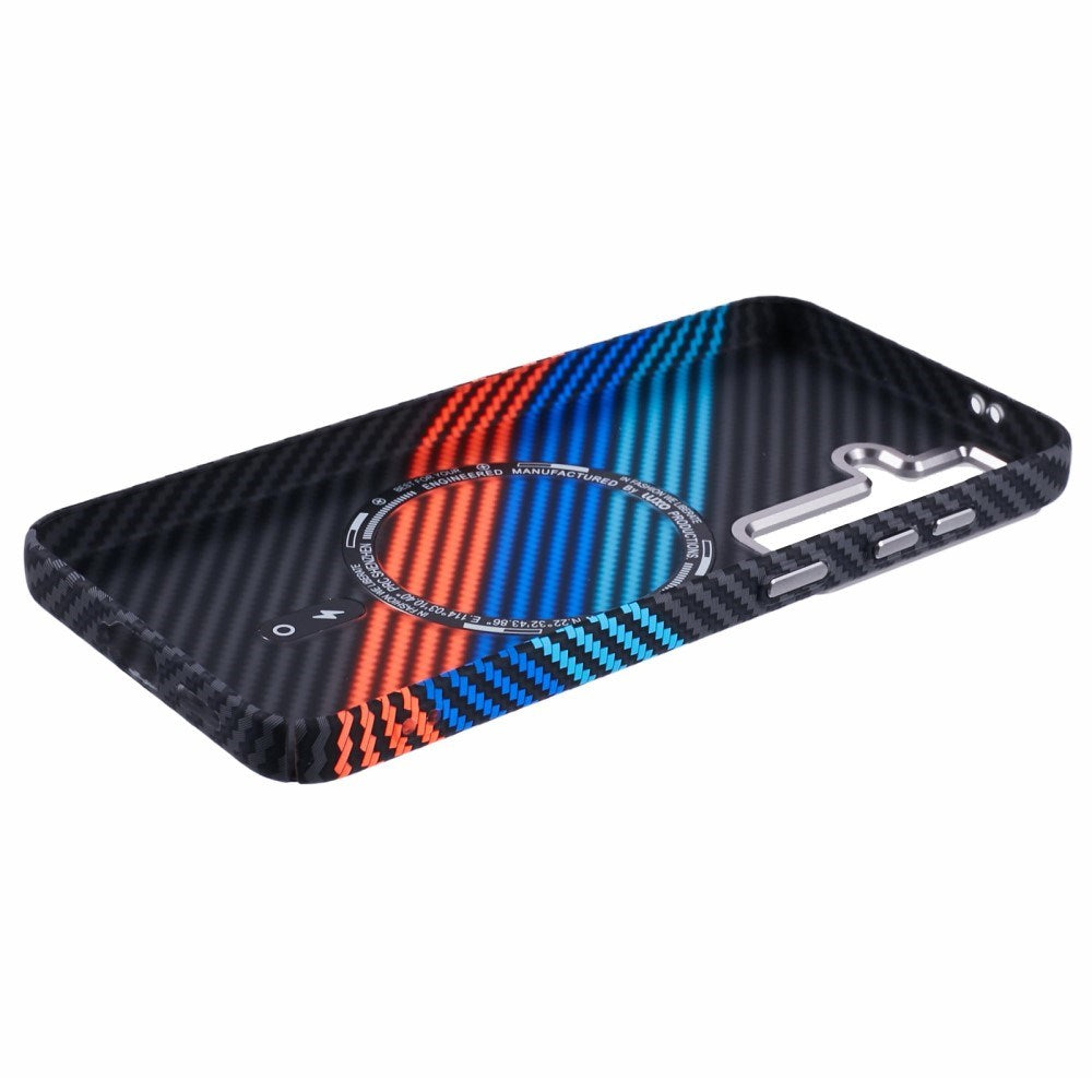 EIDERWOOD - Mønstret Carbon Cover - Samsung Galaxy S24 - MagSafe Kompatibel - Colorful Stripes