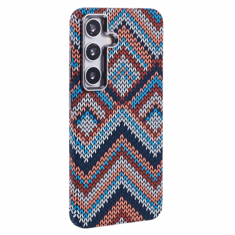 EIDERWOOD - Mønstret Carbon Cover - Samsung Galaxy S24 - MagSafe Kompatibel - Retro Pattern