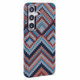 EIDERWOOD - Mønstret Carbon Cover - Samsung Galaxy S24 - MagSafe Kompatibel - Retro Pattern