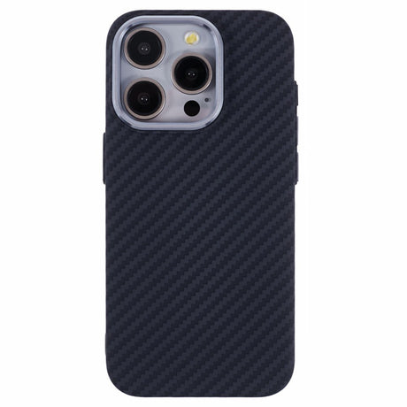 EIDERWOOD - Mønstret Carbon Cover - iPhone 15 Pro - MagSafe Kompatibel - Black