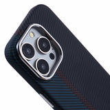 EIDERWOOD - Mønstret Carbon Cover - iPhone 14 Pro - MagSafe Kompatibel - Dark Colored Pattern