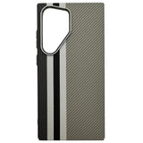 EIDERWOOD - Mønstret Carbon Cover - Samsung Galaxy S23 Ultra - MagSafe Kompatibel - Grey Stripes