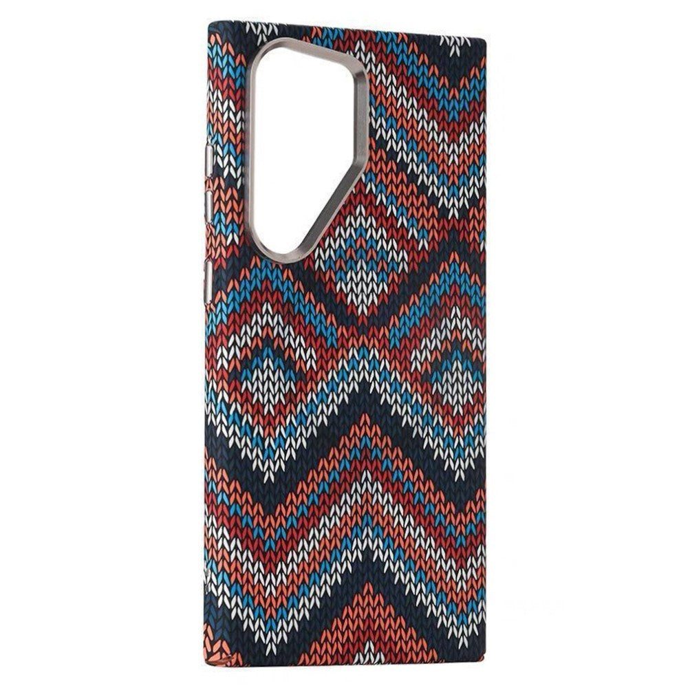 EIDERWOOD - Mønstret Carbon Cover - Samsung Galaxy S23 Ultra - MagSafe Kompatibel - Retro Pattern