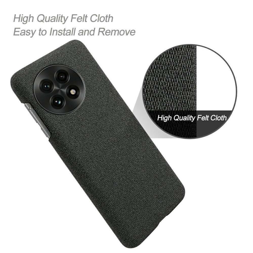 EIDERWOOD - Stofbetrukket Plastik Cover - OnePlus 13 - Sort