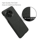 EIDERWOOD - Stofbetrukket Plastik Cover - OnePlus 13 - Sort