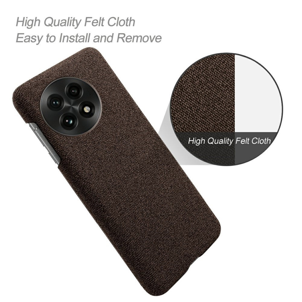 EIDERWOOD - Stofbetrukket Plastik Cover - OnePlus 13 - Brun