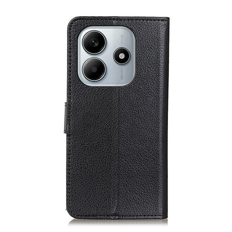 EIDERWOOD - Xiaomi Redmi Note 14 (4G) - Kunstlæder Flip Cover m. Kortholder & Ståfunktion - Sort