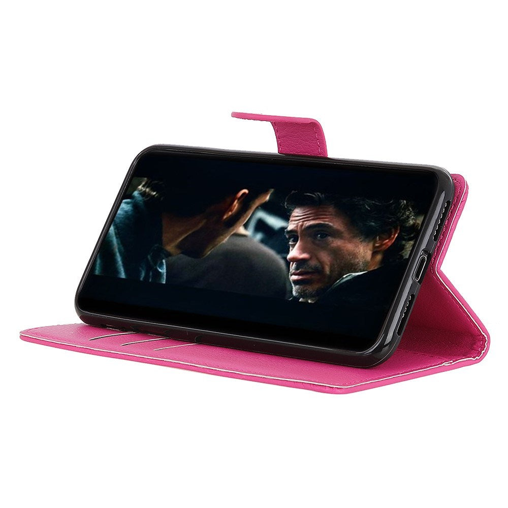 EIDERWOOD - Xiaomi Redmi Note 14 (4G) - Kunstlæder Flip Cover m. Kortholder & Ståfunktion - Pink