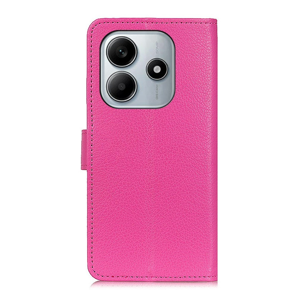 EIDERWOOD - Xiaomi Redmi Note 14 (4G) - Kunstlæder Flip Cover m. Kortholder & Ståfunktion - Pink