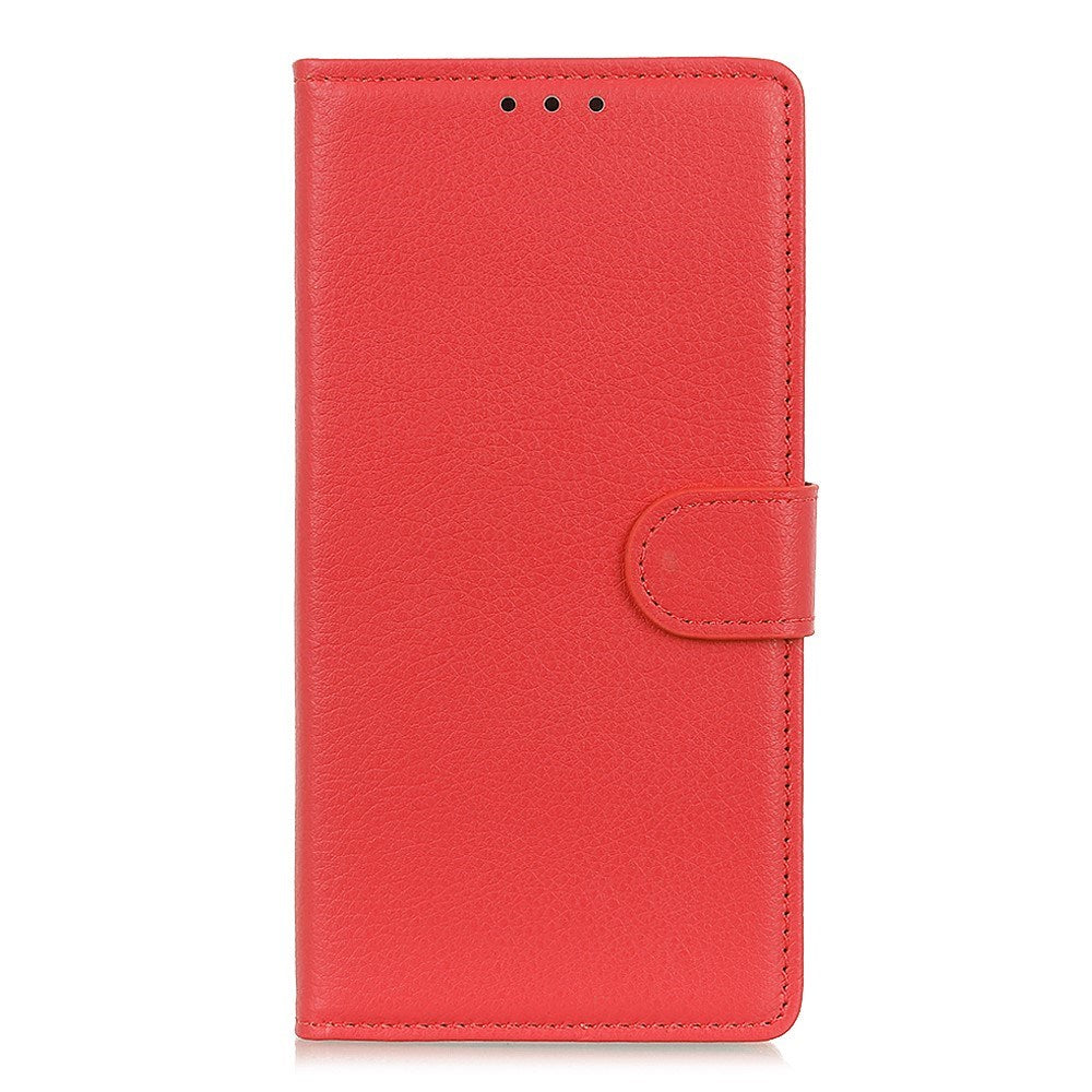 EIDERWOOD - Xiaomi Redmi Note 14 (4G) - Kunstlæder Flip Cover m. Kortholder & Ståfunktion - Rød