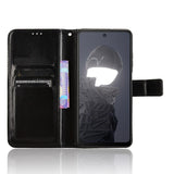 HMD Fusion / Fusion X1 - EIDERWOOD Kunstlæder Flip Cover m. Strop - Sort