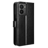 HMD Fusion / Fusion X1 - EIDERWOOD Kunstlæder Flip Cover m. Strop - Sort