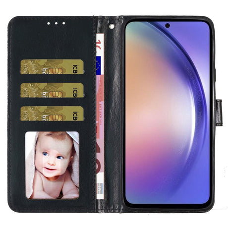 EIDERWOOD Samsung Galaxy A36 (5G) Læder Mobil Cover m. Pung & Strop - Glimmer - Sort