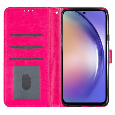 EIDERWOOD Samsung Galaxy A36 (5G) Læder Mobil Cover m. Pung & Strop - Glimmer - Pink