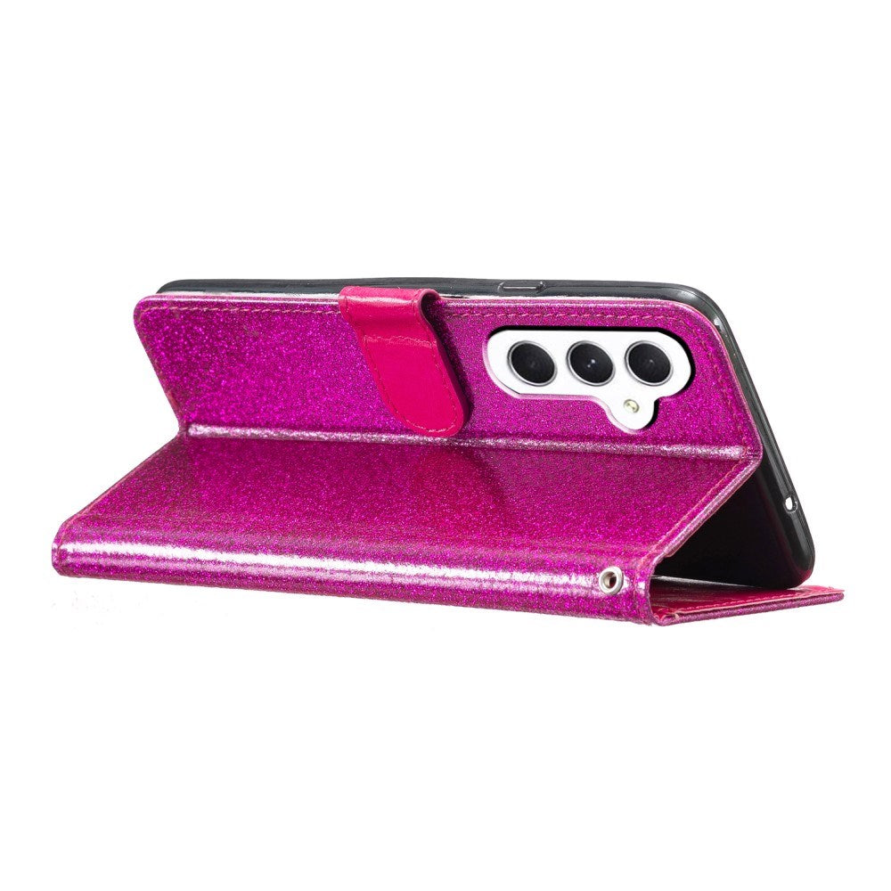 EIDERWOOD Samsung Galaxy A36 (5G) Læder Mobil Cover m. Pung & Strop - Glimmer - Pink