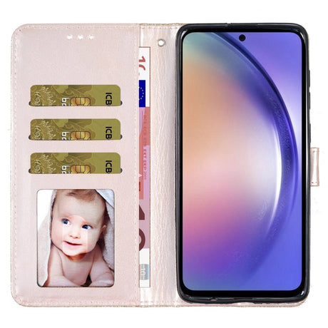 EIDERWOOD Samsung Galaxy A36 (5G) Læder Mobil Cover m. Pung & Strop - Glimmer - Guld