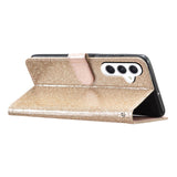 EIDERWOOD Samsung Galaxy A36 (5G) Læder Mobil Cover m. Pung & Strop - Glimmer - Guld