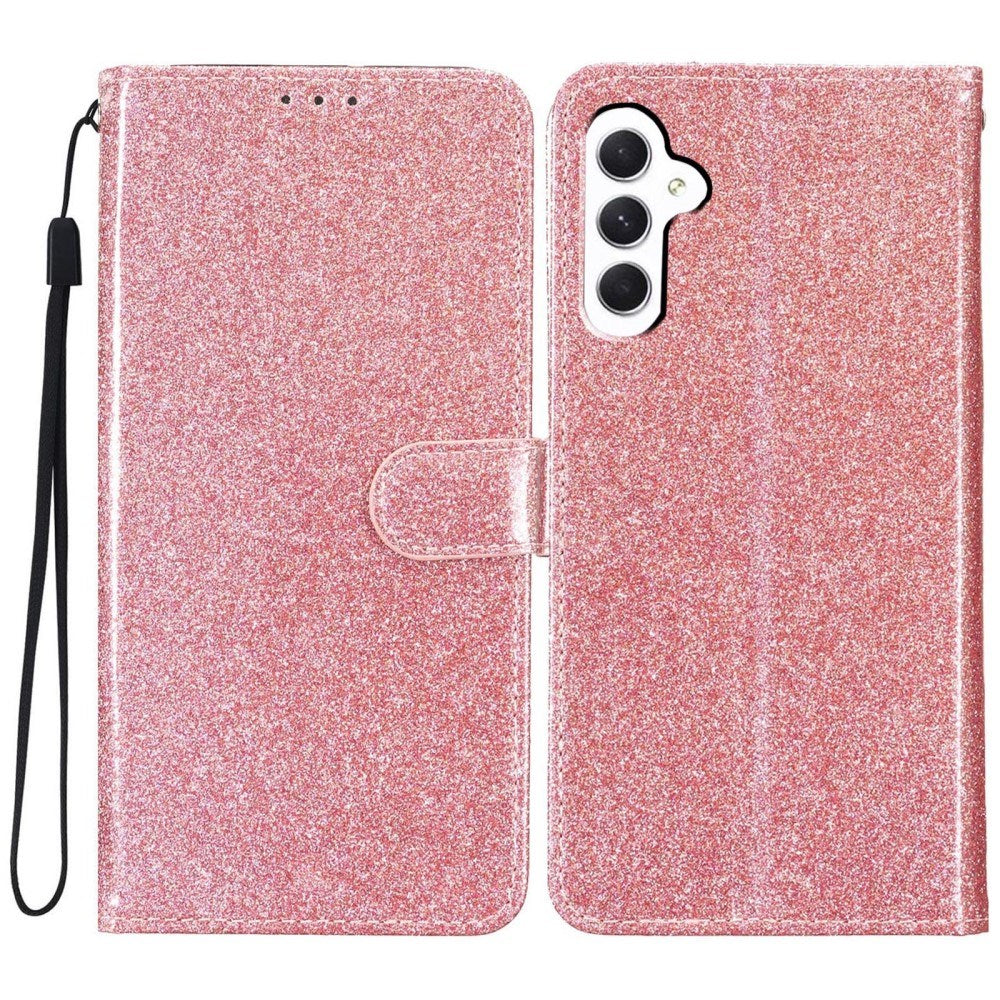 EIDERWOOD Samsung Galaxy A36 (5G) Læder Mobil Cover m. Pung & Strop - Glimmer - Rose Gold