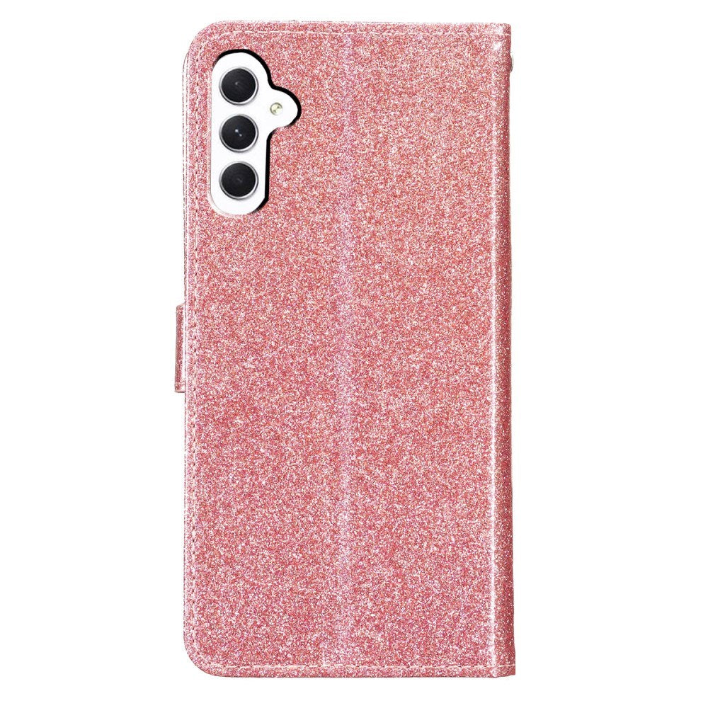 EIDERWOOD Samsung Galaxy A36 (5G) Læder Mobil Cover m. Pung & Strop - Glimmer - Rose Gold