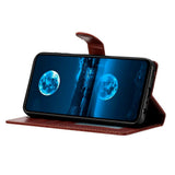 Xiaomi Redmi Note 14 Pro (5G) / Poco X7 - EIDERWOOD Kunstlæder Flip Cover m. Strop - Brun