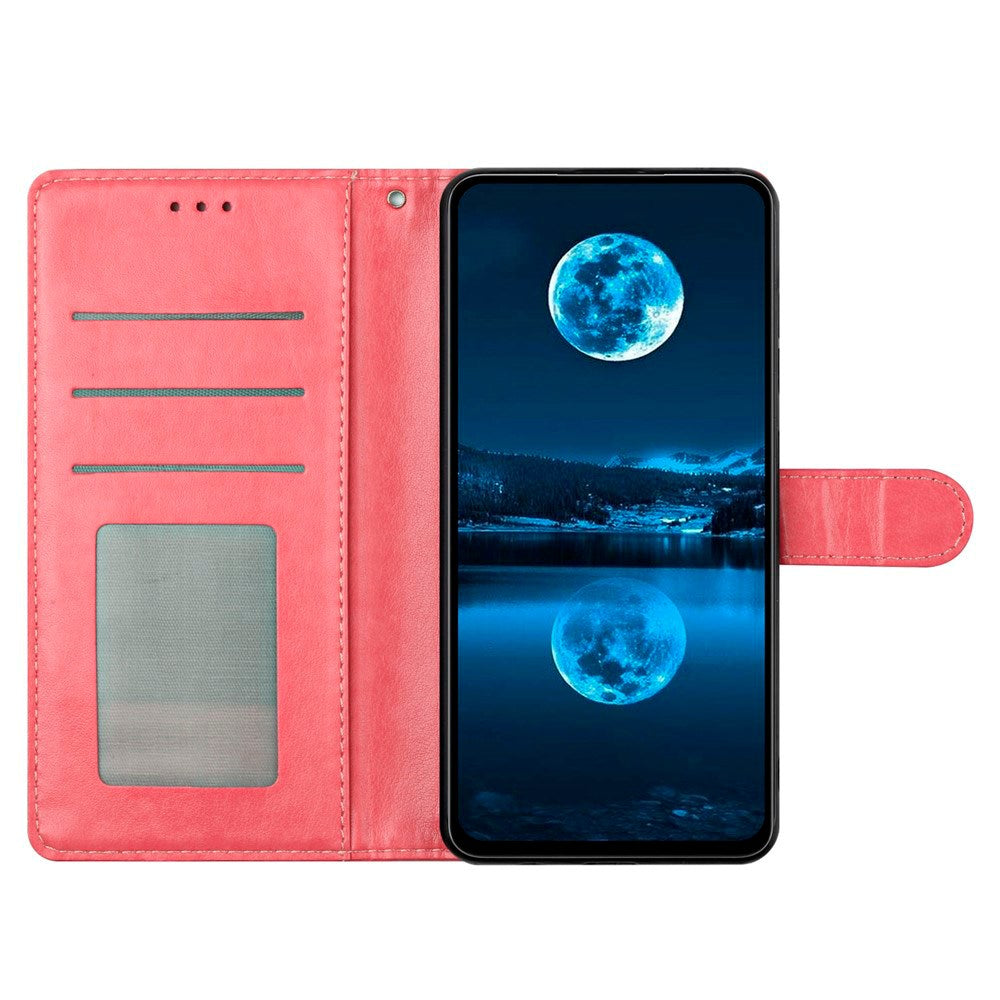 Xiaomi Redmi Note 14 Pro (5G) / Poco X7 - EIDERWOOD Kunstlæder Flip Cover m. Strop - Lyserød