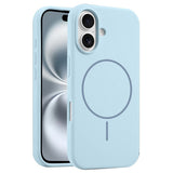EIDERWOOD iPhone 16 Silikone Mobil Cover - MagSafe Kompatibel - Lyseblå