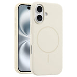 EIDERWOOD iPhone 16 Silikone Mobil Cover - MagSafe Kompatibel - Beige