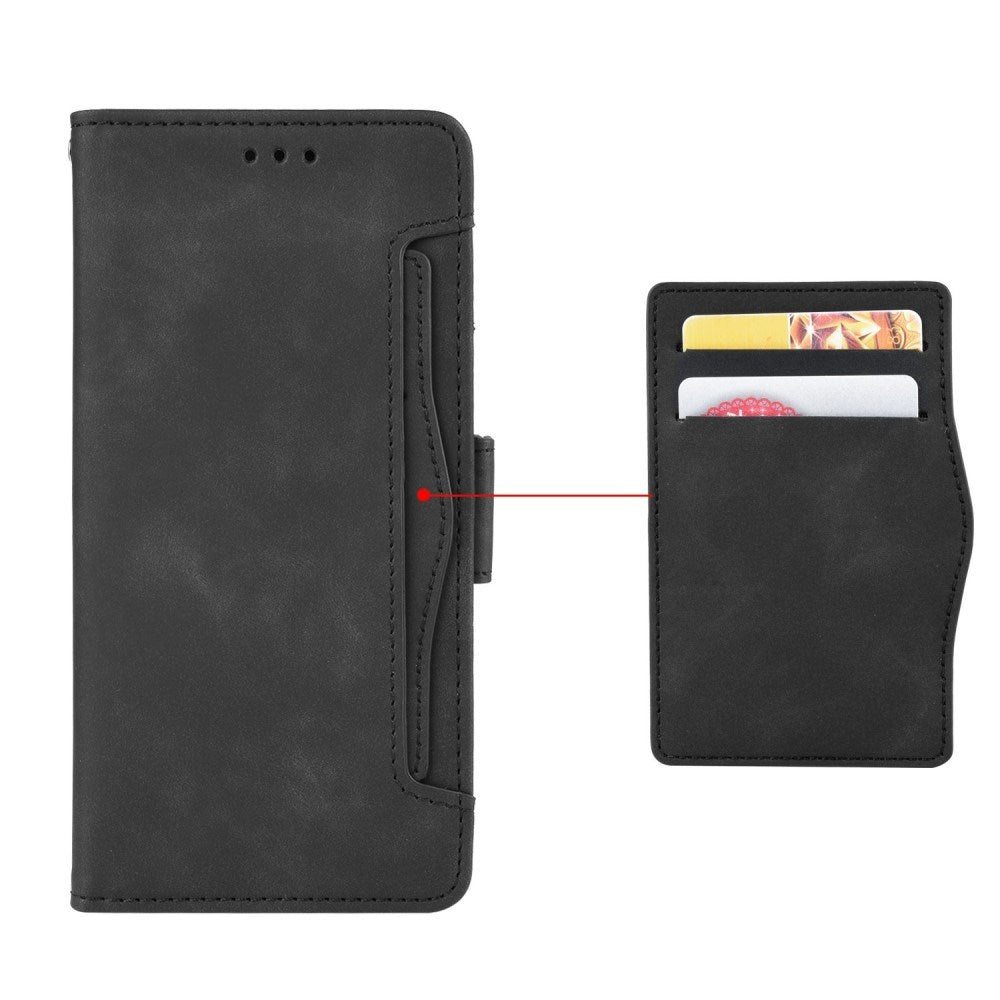 EIDERWOOD OnePlus 13 Kunstlæder Flip Cover m. Ståfunktion & Ekstra Kortholder - Sort