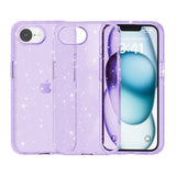 EIDERWOOD - iPhone 16e - Hybrid Glitter Plastik Cover - MagSafe Kompatibel - Lilla