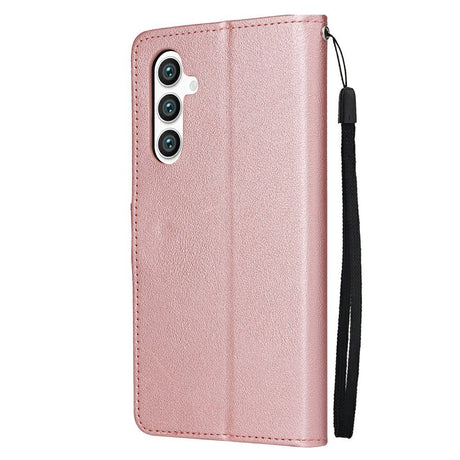EIDERWOOD Samsung Galaxy S25+ (Plus) / S24+ (Plus) Kunstlæder Mobil Cover m. Pung og Strop - Rose Gold