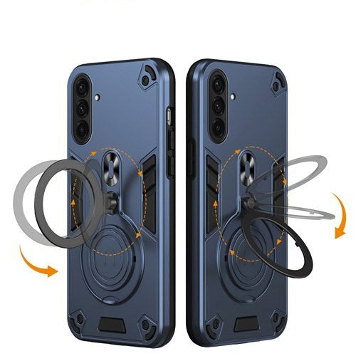 EIDERWOOD Samsung Galaxy A36 (5G) Hybrid Cover - 360 Grader Roterbar Kickstand - MagSafe Kompatibel - Blå
