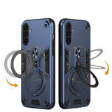 EIDERWOOD Samsung Galaxy A36 (5G) Hybrid Cover - 360 Grader Roterbar Kickstand - MagSafe Kompatibel - Blå